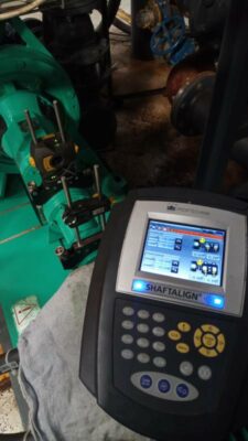 lignage laser sur site